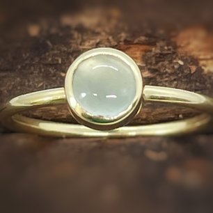 gouden ring met aquamarijn