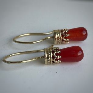 oorbellen met carneool