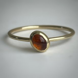 Ring oranje toermalijn