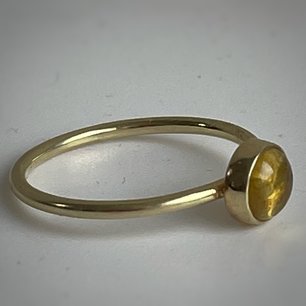 Ring gele toermalijn