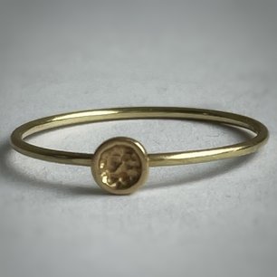 Ring met maanlandschap