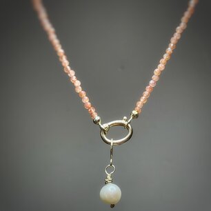Collier zonnesteen met hanger